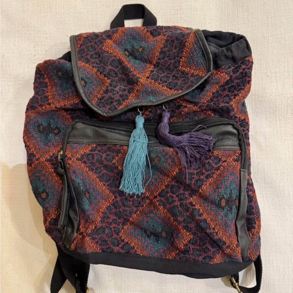 Multicolor Patterned Backpack - image 1